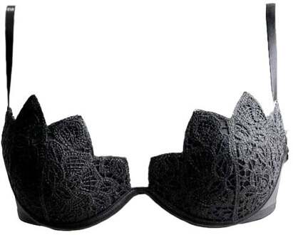 Lingerie BH's Macramé Push-up BH grijs - 80B