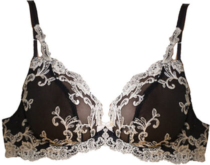 Lingerie BH's Platinum Fashion Soft BH 0333F Zwart/Ivoor - 80D
