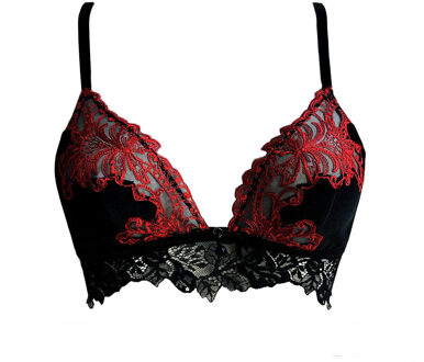 Lingerie BH's Platinum Royale Triangel BH zwart/rood 0631 - 70B