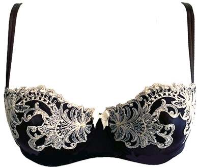 Lingerie Bh's Titanium Balconette BH blauw 0432 Blauw/Ivoor - 80B