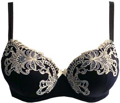 Lingerie BH's Titanium Push-up BH blauw 0439 Blauw/Ivoor - 75C