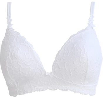 Lingerie BH's Valencienne Padded Triangel BH 0763 wit - 80B