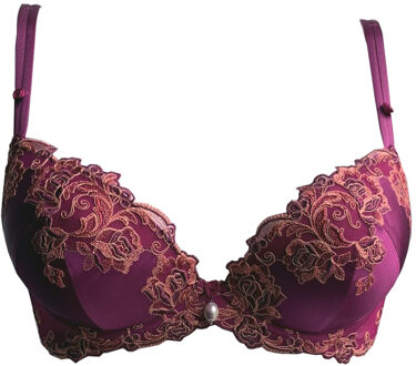 Lingerie BHs Silk Fuchsia Push-up BH rood 0628 - 70D
