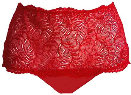 lingerie dames zijden boxershorts rood H·4021 - 40