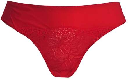lingerie dames zijden Brazilian rood H 4020 - 44