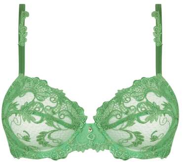 Lingerie Dressing Floral Beugel BH groen ACC6088 rode - 80E
