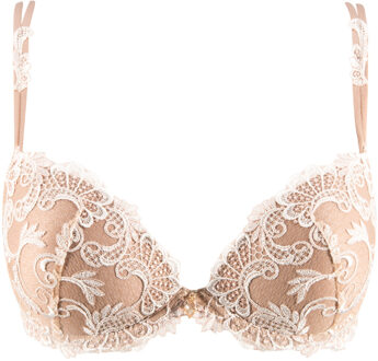Lingerie Dressing Floral Push-up BH Bruin/Ivoor ACC8588 Huid/Ivoor - 75E