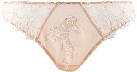 lingerie Dressing Floral Slip Séduction Bruin/Ivoo ACC0788 Huid ( parelmoer) - 38