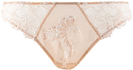 lingerie Dressing Floral Slip Séduction Bruin/Ivoo ACC0788 Huid ( parelmoer) - 40