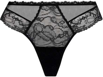 Lingerie Feerie Couture string zwart Calais kant ACH0074 - 42