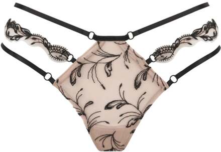 Lingerie Follement sexy Mini string nude/zwart ACH0945 - 40