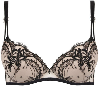Lingerie Follement Sexy Push-up BH nude/zwart ACH8545 - 70B