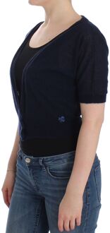 Lingerie Gebreide Blauw Wol Sweater Cardigan Veelkleurig