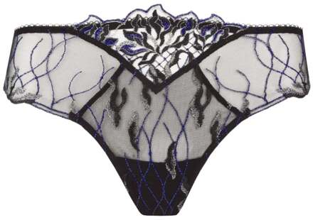Lingerie Nuits Chics String blauw/zilver ACH0035