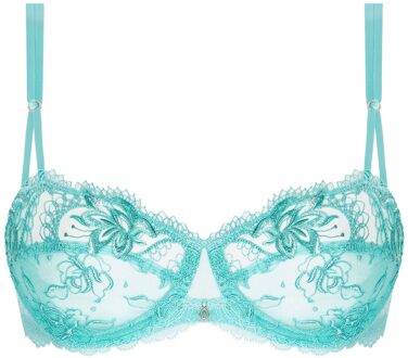 Lingerie Princesse Iris Balconette BH Aqua ACH3081 rode - 75E