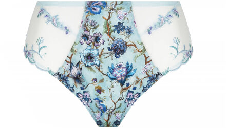 Lingerie Reve en Fleurs Hoge slip Lichtblauw bloemenprint ACJ0343 - 40