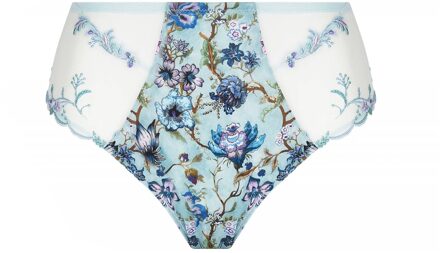 Lingerie Reve en Fleurs Hoge slip Lichtblauw bloemenprint ACJ0343 - 44