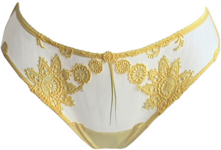 Lingerie slips Bouquet de Fleurs string geel 1600 - 38