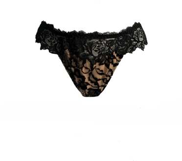 Lingerie slips DARK/DEEP NUDE String zwart/bruin 1950 - 42