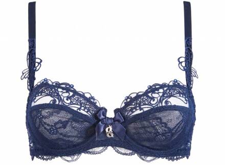lingerie Soir de Venise 1/2 cup BH ACA3003 Blauw - 75C