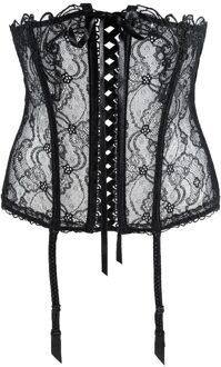 lingerie Soir de Venise Jarretel zwart ACA4803 - 38