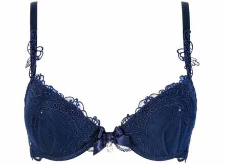 lingerie Soir de Venise push up bh blauw ACA8503 - 75D