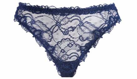lingerie Soir de Venise string blauw ACA0003 - 42