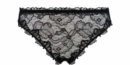 lingerie Soir de Venise string zwart ACA0003 - 42
