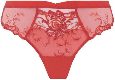 Lingerie Source Beauté String Hibiscus roze/rood ACH0072 - 40