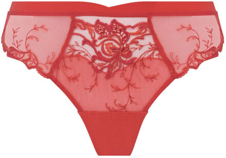 Lingerie Source Beauté String Hibiscus roze/rood ACH0072 - 40