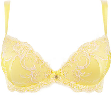 Lingerie Splendeur Soie Push up BH vanille ACC8580 - 70B