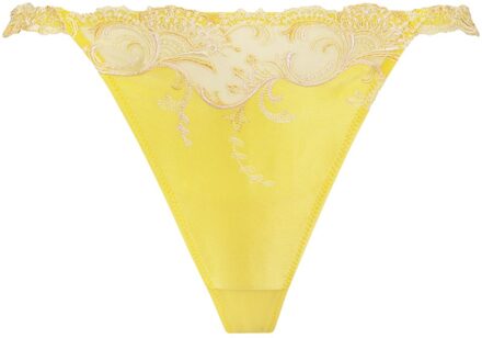 Lingerie Splendeur Soie String Sexy Vanille ACC0580