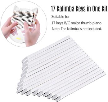 Lingting 17-Key Kalimba Draagbare Duim Piano Kalimba Mbira Sanza Padauk Matetial Met Opbergtas Stickers Tuning Hamer ! type D