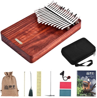 LINGTING K17A 17-key Portable Thumb Piano Kalimba Mbira Sanza Padauk Matetial kalimba Africa instrument thumb piano