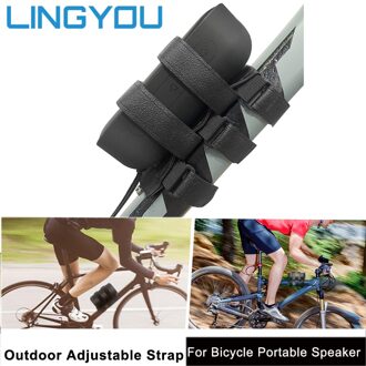 Lingyou Homemount Fiets Speaker Mount Voor Meest Fiets Draagbare Speaker Waterdichte Outdoor Verstelbare Riem Accessoires 2stk