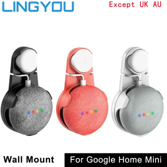 LINGYOU Outlet Wall Mount Holder Cord Bracket For Google Home Mini Voice Assistant Plug In Kitchen Bedroom Audio Stand