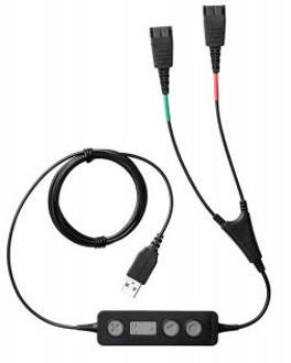 Link 265 audio kabel USB2.0 2x QD Zwart
