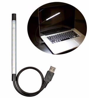 Linkax Flexibele USB Light Touch Sensor Lamp Heldere 10 LED voor Notebook Computer Desktop PC Verlichting blauw