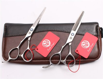 Linkerhand 6 "Paarse Draak Schaar Voor Kapper Blauwe Steen Snijden Schaar Dunner Schaar Professionele Haar Schaar Z8000 Z8000 Lan D 6YY