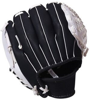 Linkerhand Honkbal Handschoenen Softbal Handschoenen Kinderen Jeugd Volwassen Training Pitcher Handschoenen Antislip Soft Wear-weerstand wit / 10.5 inches