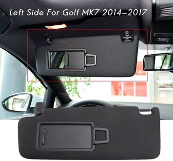Linkerkant Auto-interieur Zonneklep Shade Met Make-Up Spiegel Zwart Voor Golf MK7 5GG857551