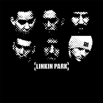 Linkin Park Faces Unisex T-Shirt - Black - 3XL Zwart