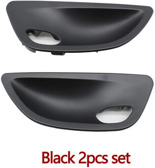 Links Rechts Inner Deurgreep Bowl Cover Trim Vervanging Voor Bmw 5 Serie F10 F11 F18 zwart 2stk reeks