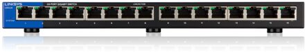 Linksys LGS116-EU 16-poorts Desktop Gigabit Switch Switch Zwart