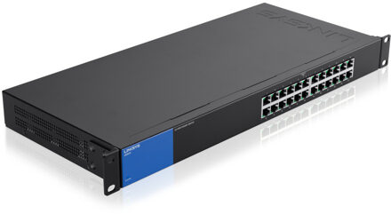 Linksys LGS124-EU 24-poorts Gigabit Switch Switch Zwart