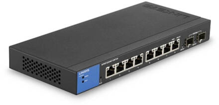 Linksys LGS310C 8-Poorts Managed Gigabit Switch Zwart