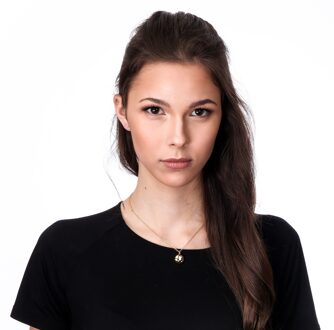 'Linn' Dames 925 Sterling Zilveren Ketting met Hanger - Goud ZH-7130/G