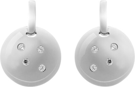 'Linn' Dames 925 Zilveren Set: Ketting-Hanger + Oorbellen - Zilver SET-7130