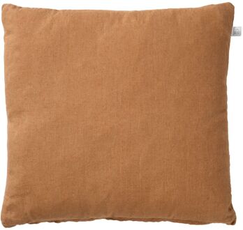 LINN - Sierkussen 45x45 cm - 100% linnen - effen kleur - Tobacco Brown - bruin