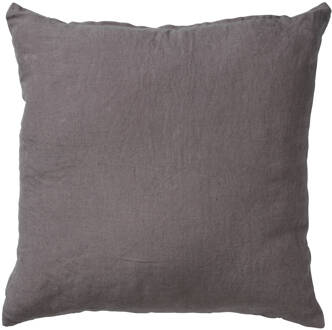 Linn - Sierkussen Linnen Charcoal Grey 45x45 Cm - Grijs - Grijs